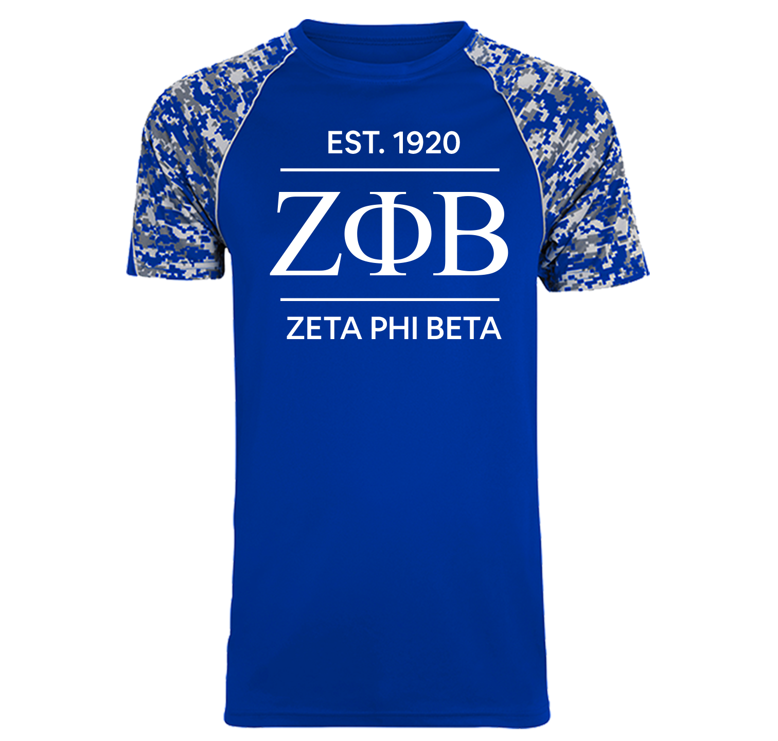 Zeta Phi Beta Est 1920 Digi Camo T-Shirt