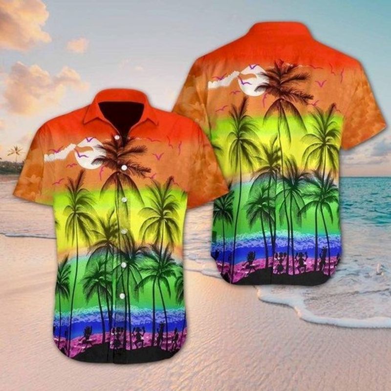 Beach Hawaiian Lgbt Colorful Unique Design Unisex Shirt For Men And Women Ha71244