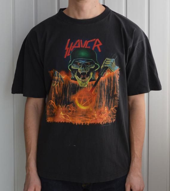 Vintage 1994 Slayer European Intourvention Shirt