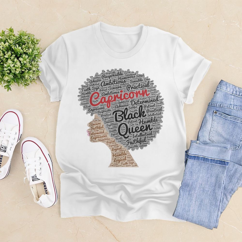 Capricorn Black Queen Birthday Afro For Black Women Gs1113196Od T Shirts Unisex T-Shirt