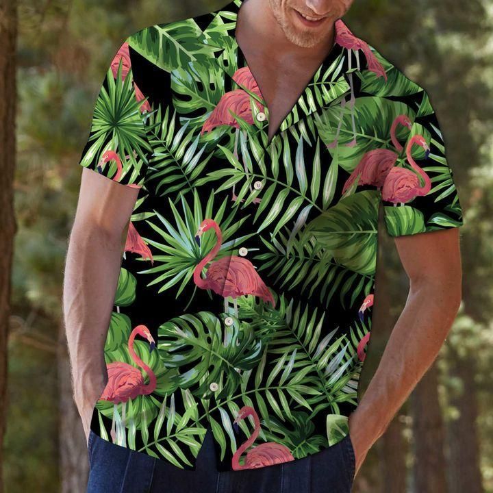 Tropical Hawaii Flamingo Hawaiian Shirt