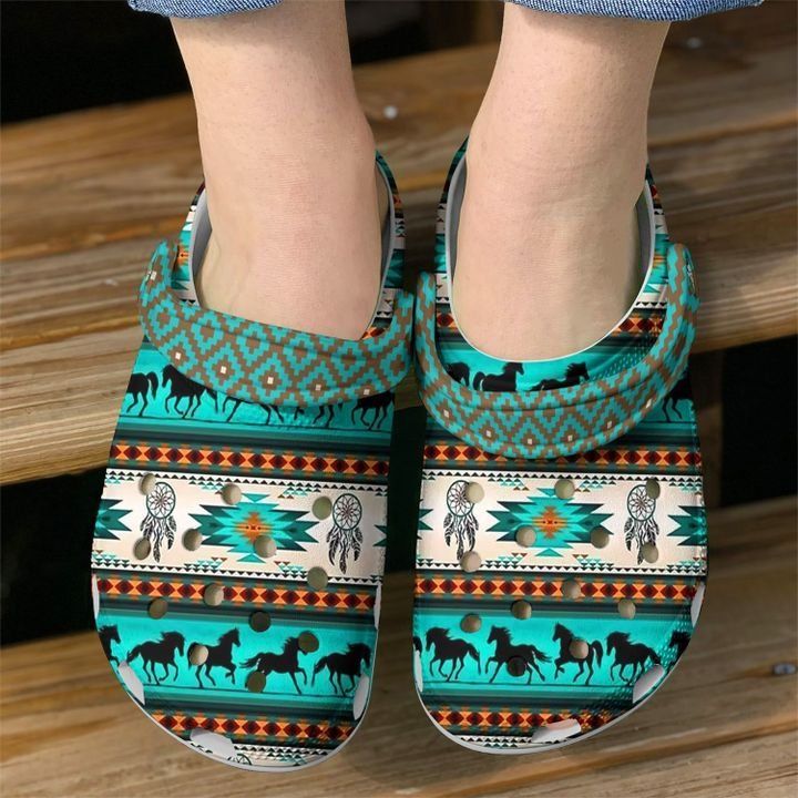 Native America American Pattern Sku 1602 Crocss Crocband Clog Comfortable For Mens Womens Classic Clog Water Shoes For Men Women Kids