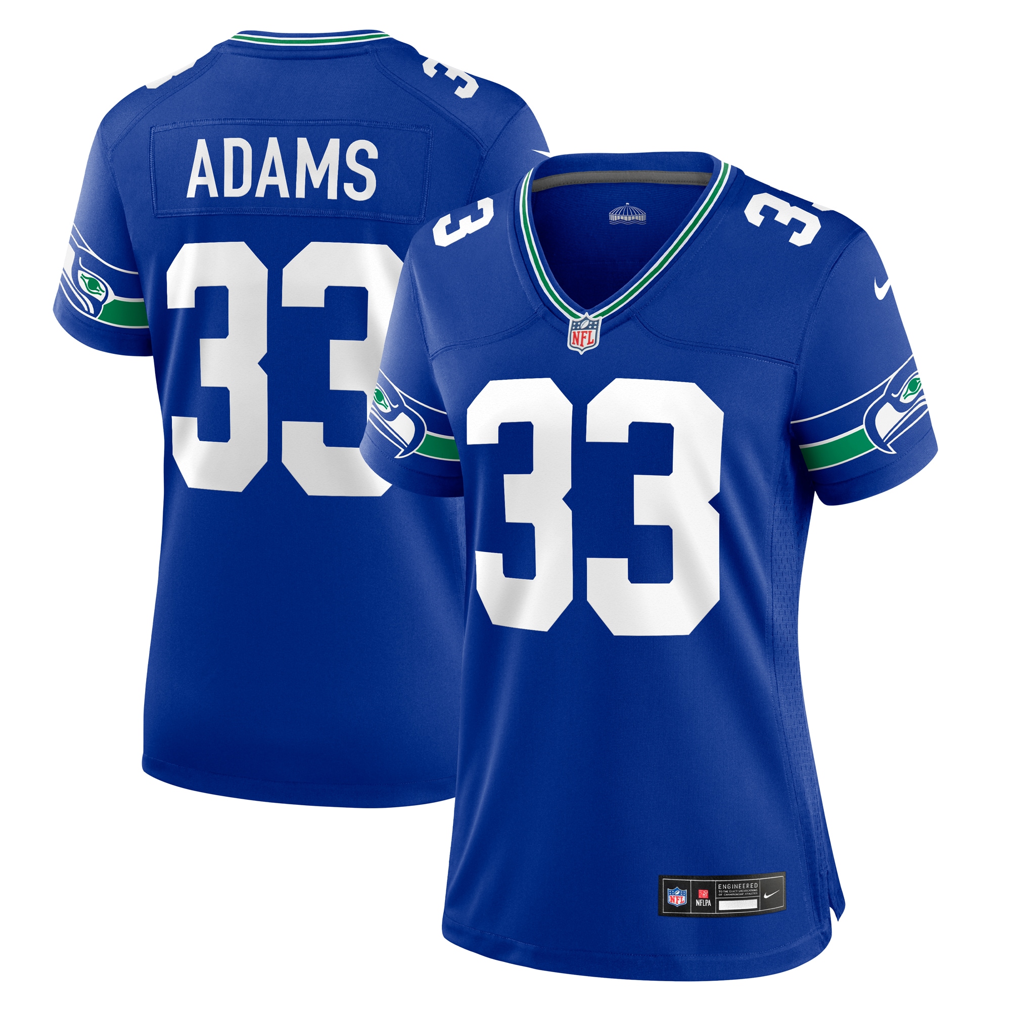 Jamal Adams Seattle Seahawks Women's Throwback Player Game Jersey – Royal