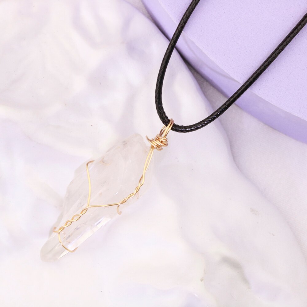 20pcs Natural Fluorite Crystal Pendant Necklace Energy Stone Healing Meditation Yoga Gift Wholesale alx