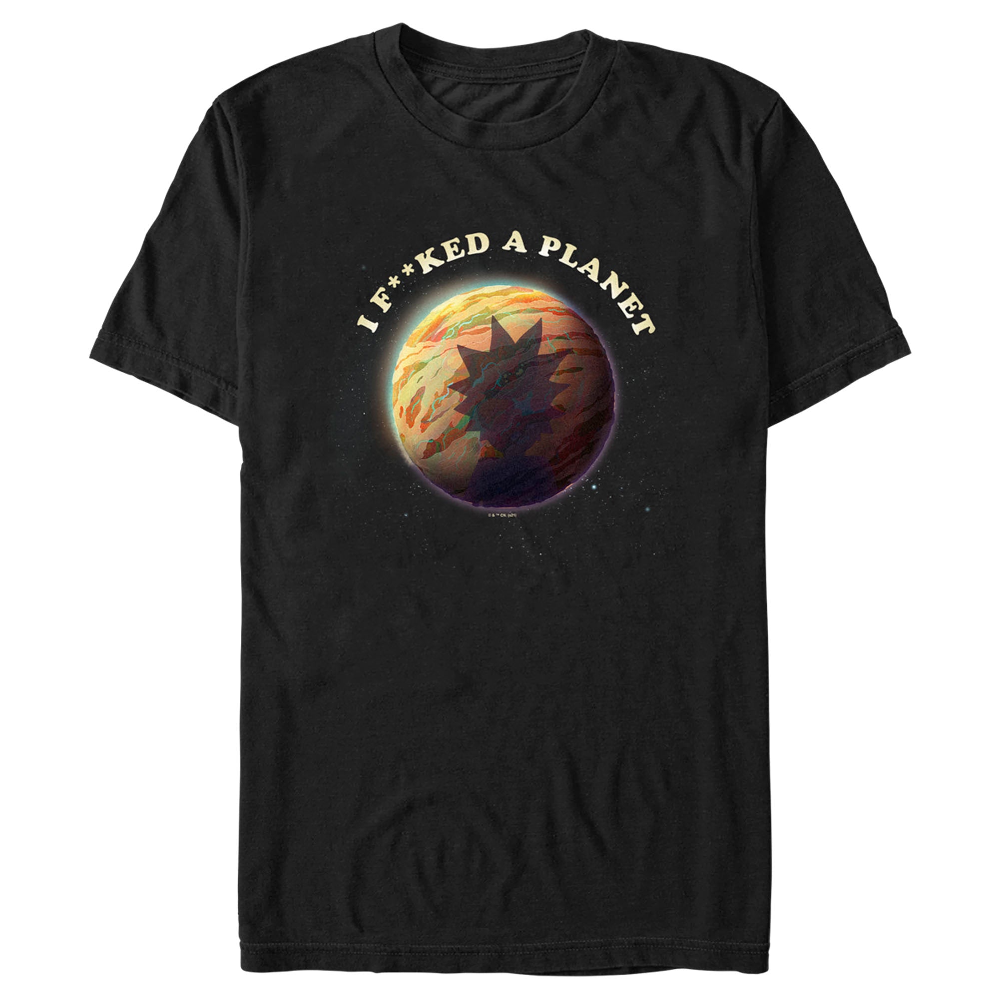 Men'S Rick And Morty Gaia And Rick I F**Ked A Planet T-Shirt - EmprintsTOP