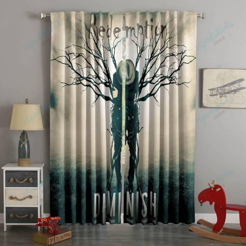 3D Printed Metal Band Diminish Style Custom Living Room Curtains