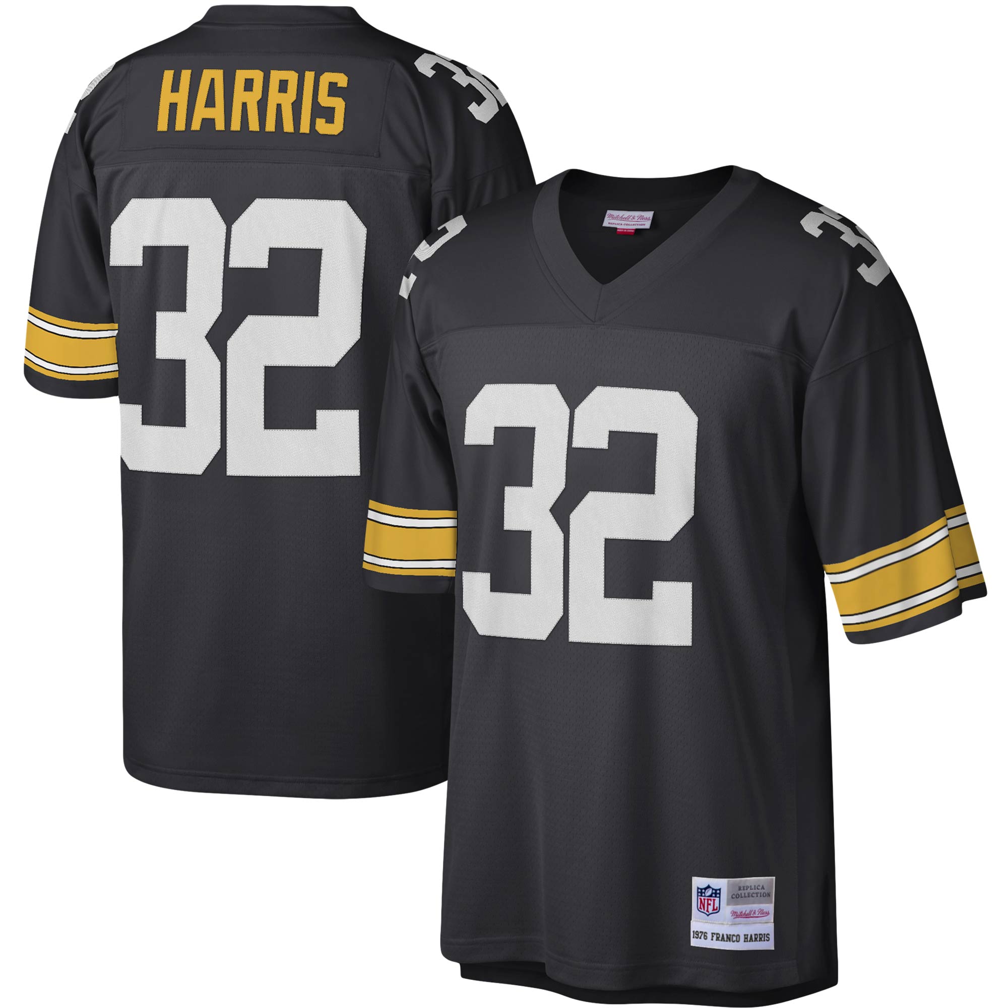 Franco Harris Pittsburgh Steelers Mitchell & Ness Legacy Replica Jersey – Black