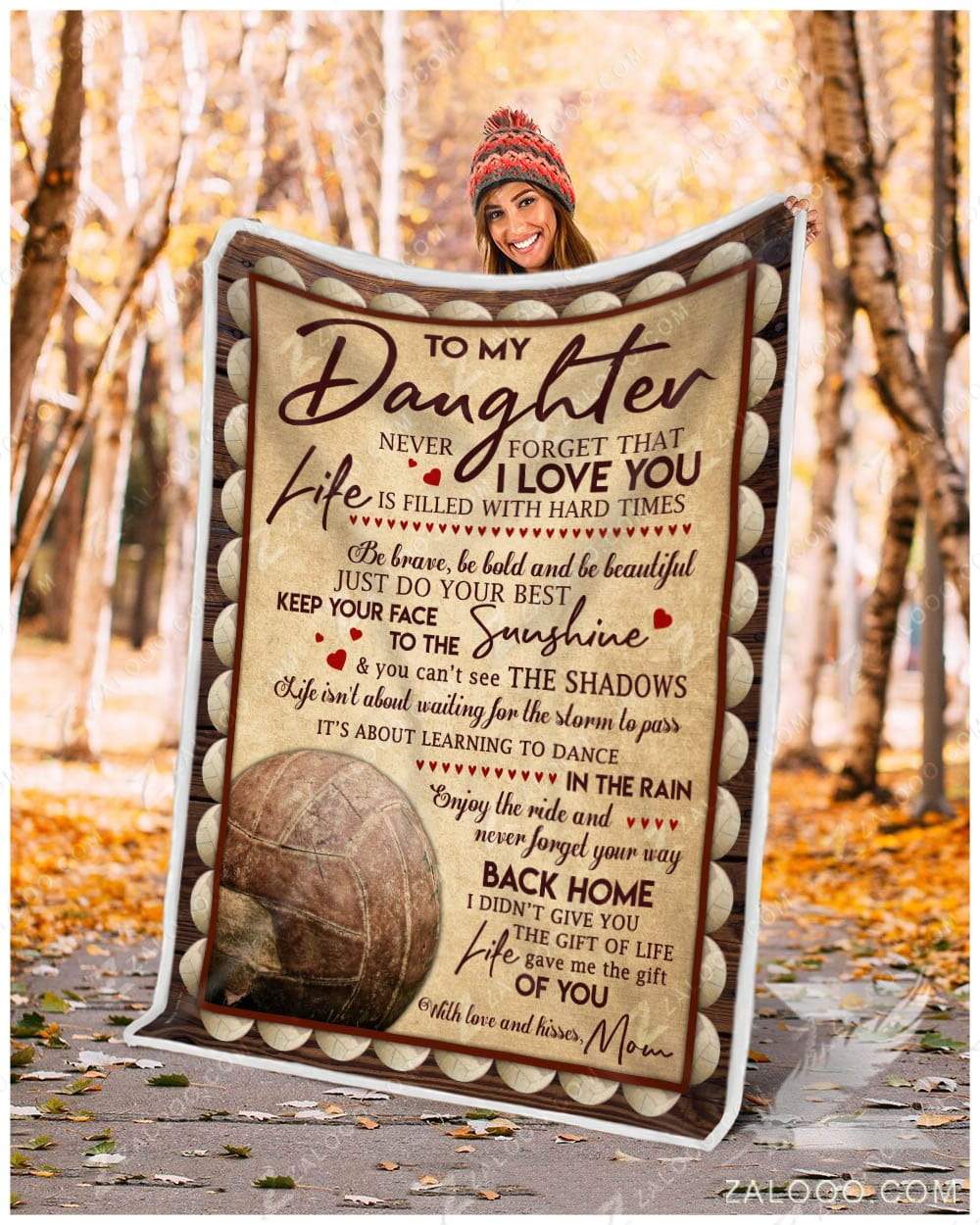 Volleyball – To My Daughter – Your Way Back Home Quilt Blanket Ep1661