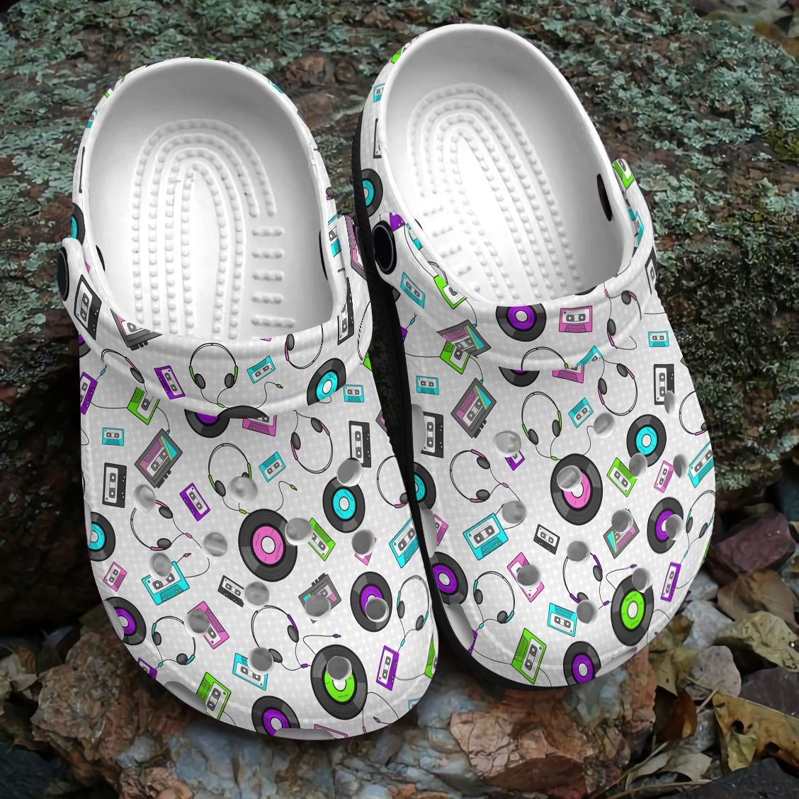 Music Personalized Clog, Custom Name, Text, Color, Number Fashion Style For Women, Men, Kid, Print 3D Music Lover