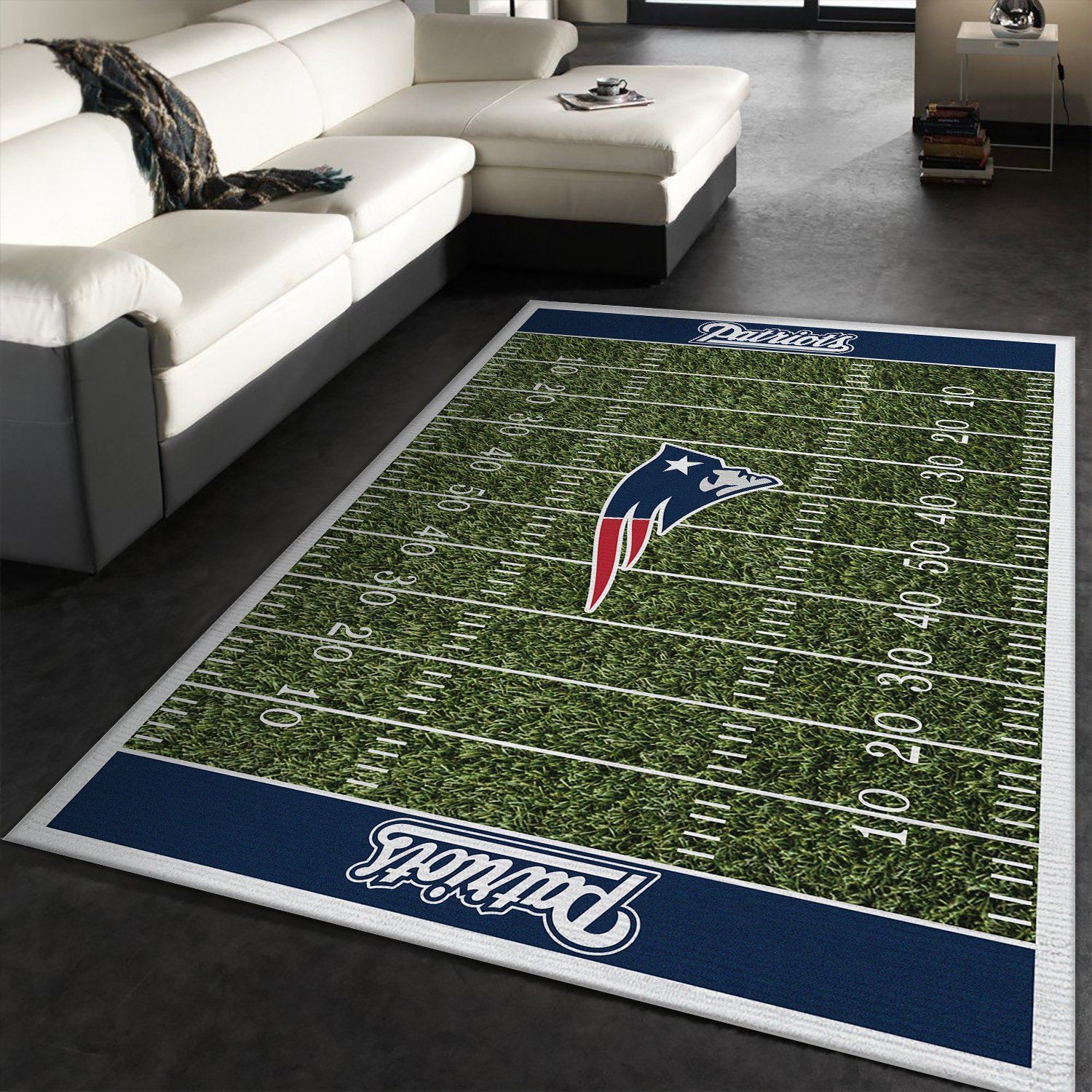 New England Patriots Rug Football Rug All Over Print Logo Custom Area Rug Carpet Full Sizes Rug 1184