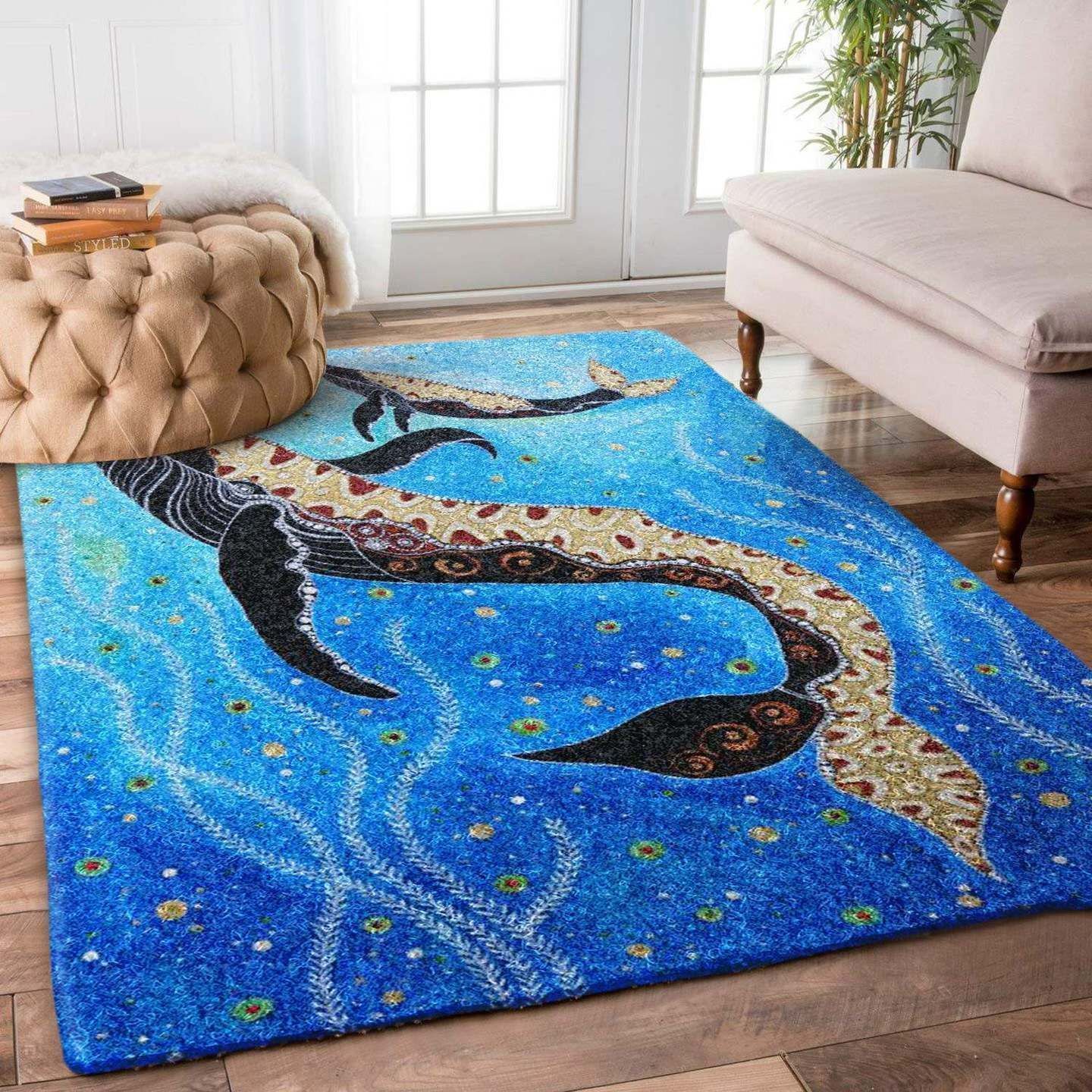 Whales Aboriginal PR Rug CAMLIBD