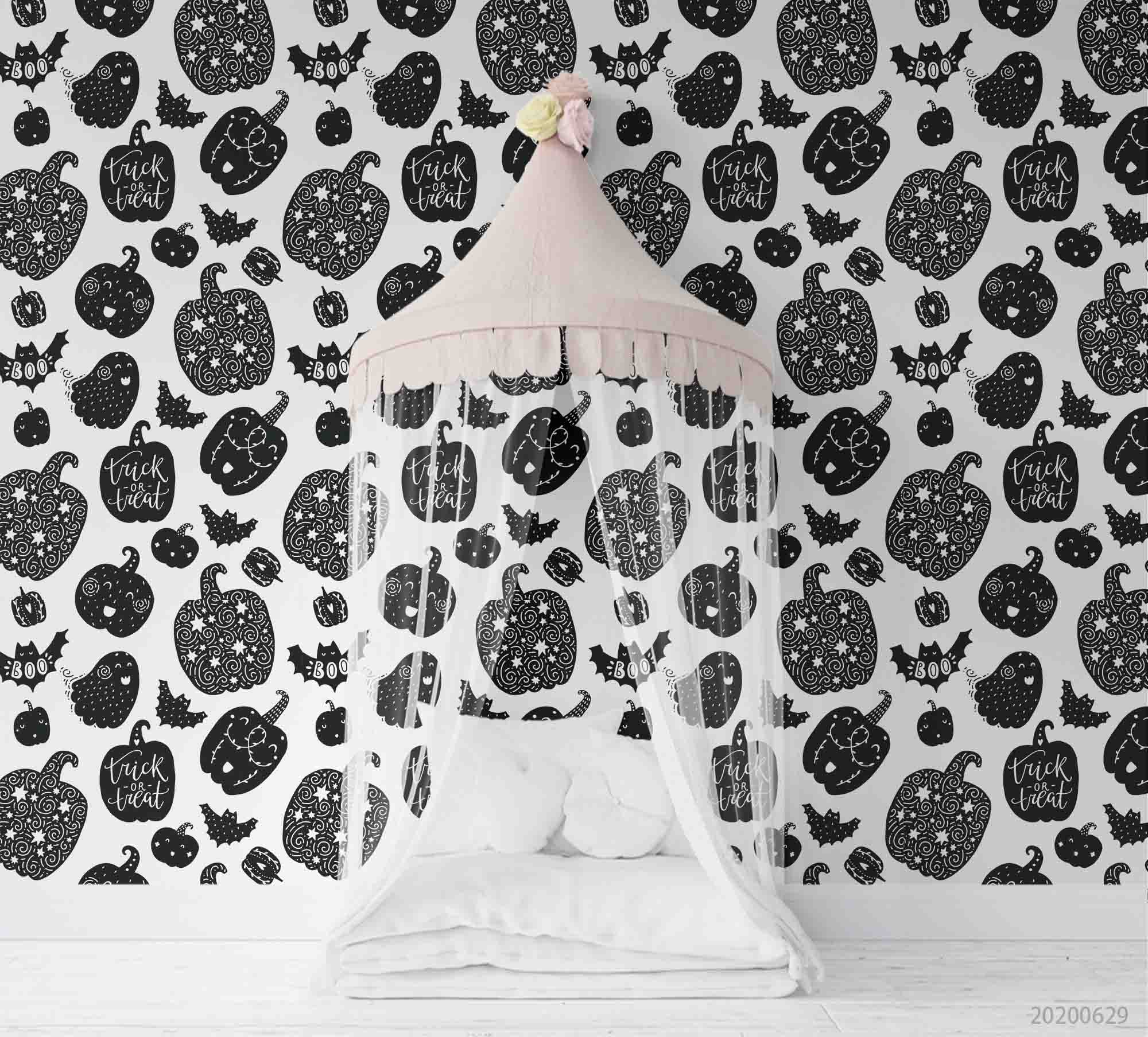 3D Halloween Party Wall Mural Wallpaper A373 Lqh