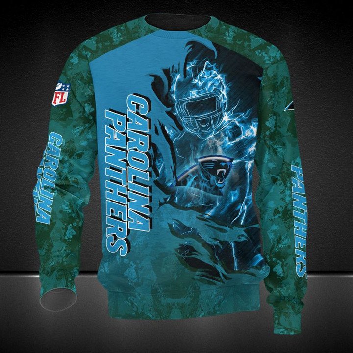 Carolina Panthers Blue Camo Gift For Fan Ugly Wool Sweater Christmas