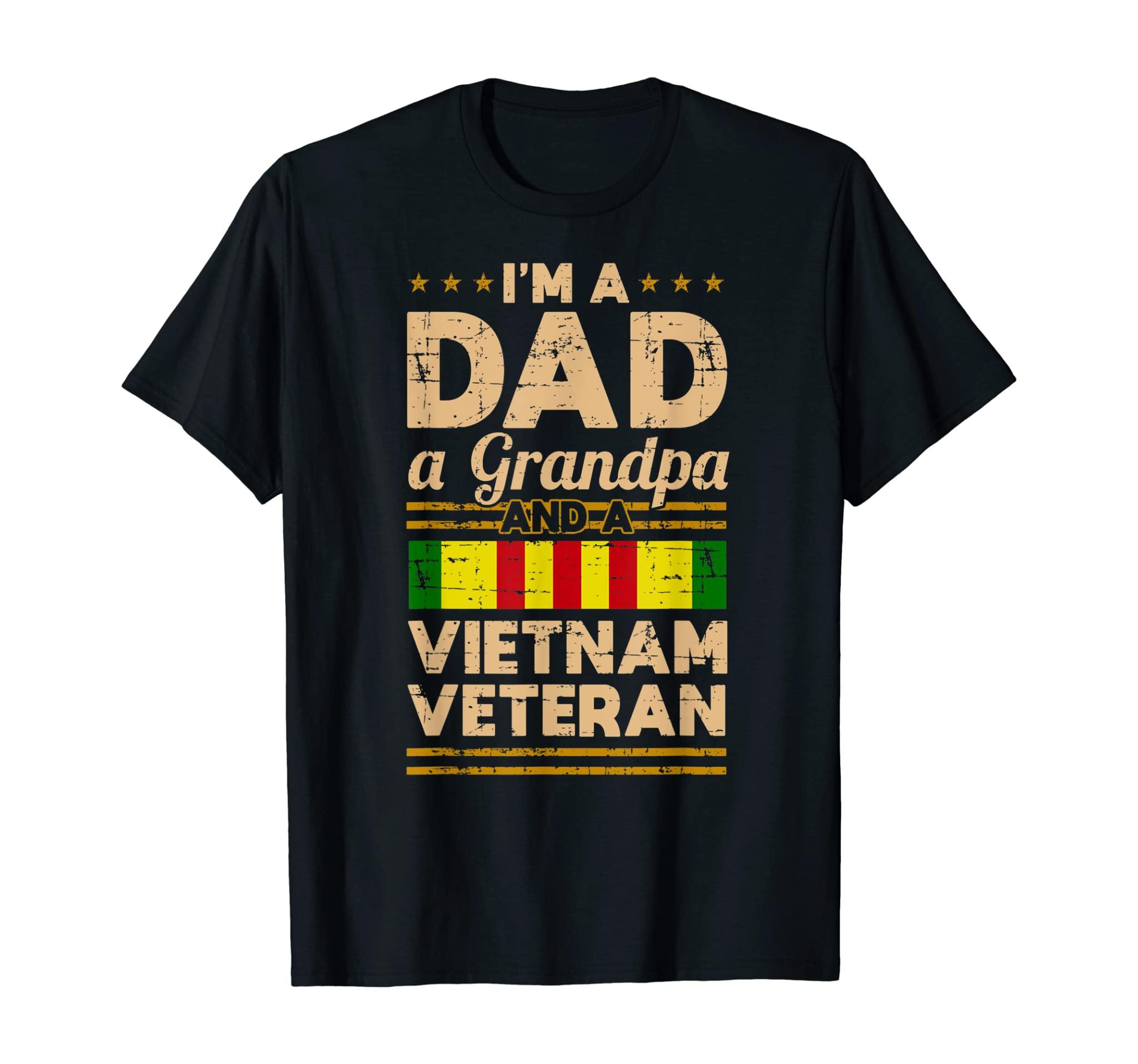 Dad Grandpa Vietnam Veteran Vintage Shirt Men’S Gift T-Shirt