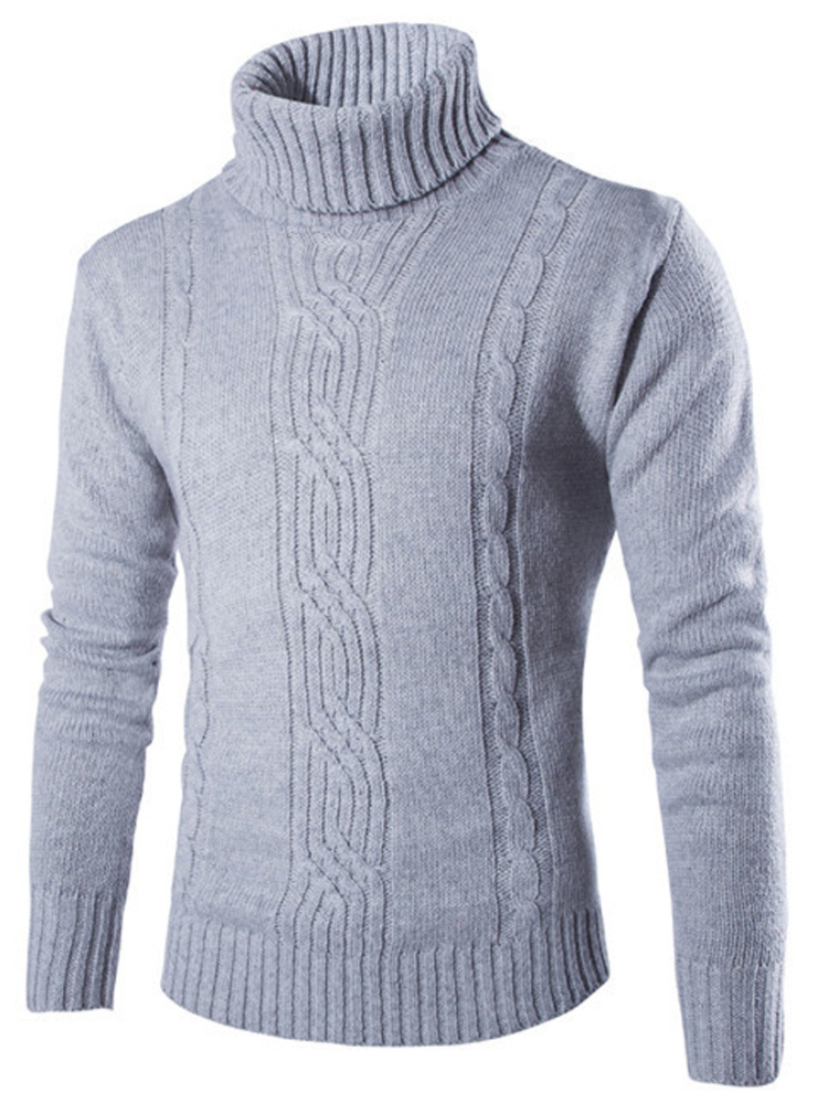 New 2022 Autumn Winter Men's Knitted Sweaters Turtleneck Korean Fashion Pullovers Long Sleeve Slim Fit Jumper Male Sweatshirts alx Tee4You Designed