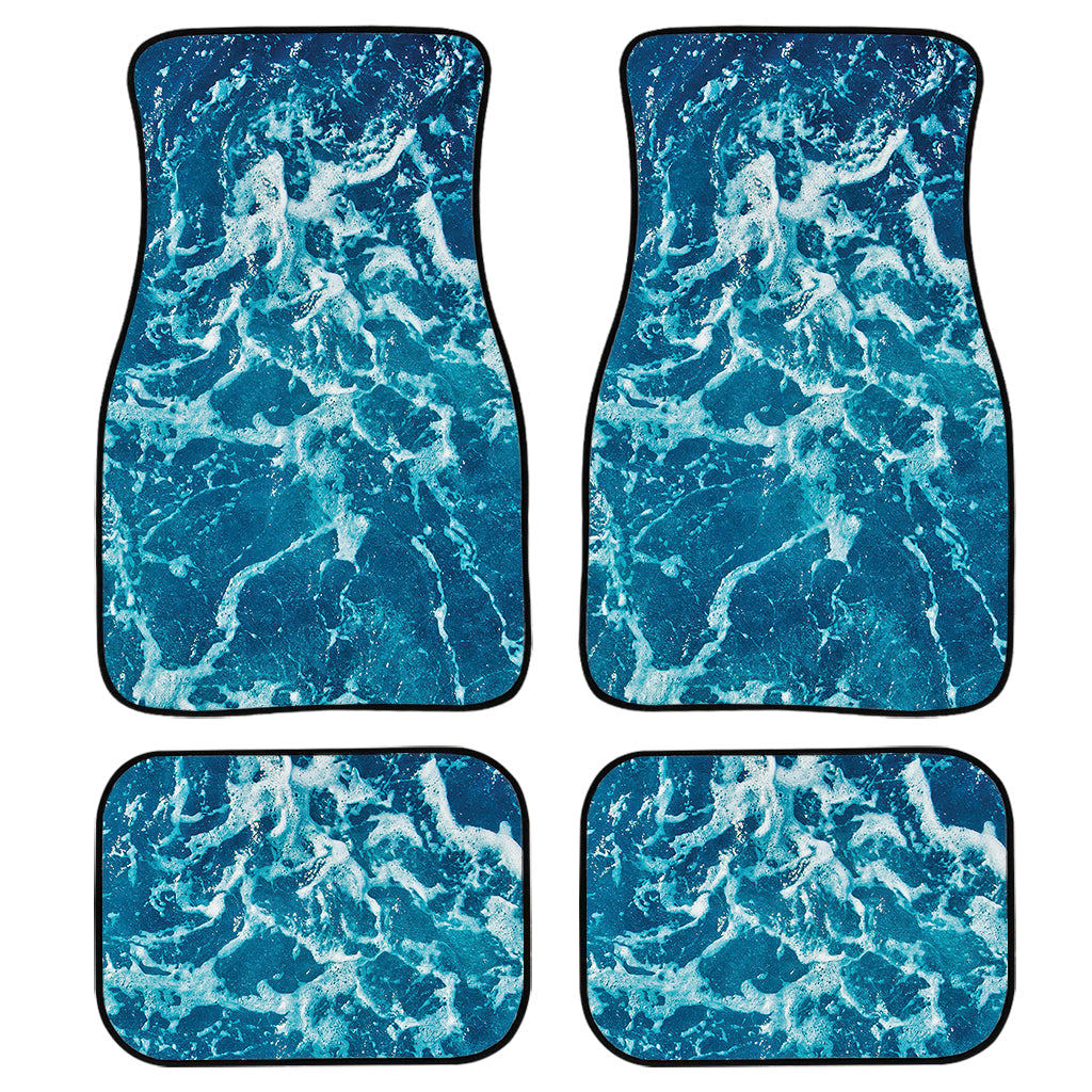 Ocean Surface Print Front And Back Car Floor Mats, Front Car Mat