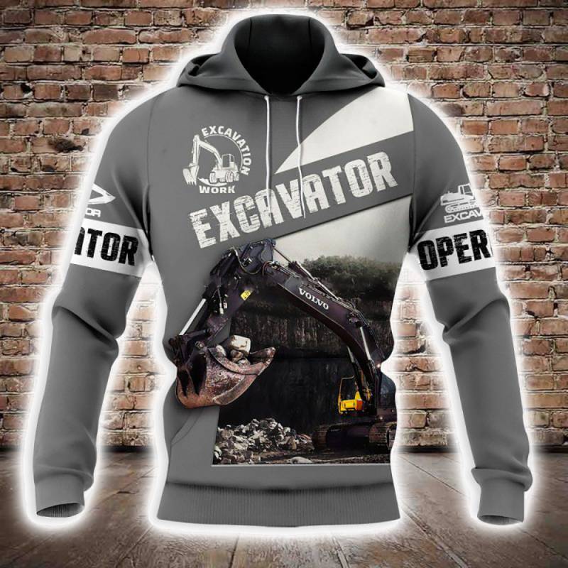 Heavy Equipment All Over Printed Hoodie M140115