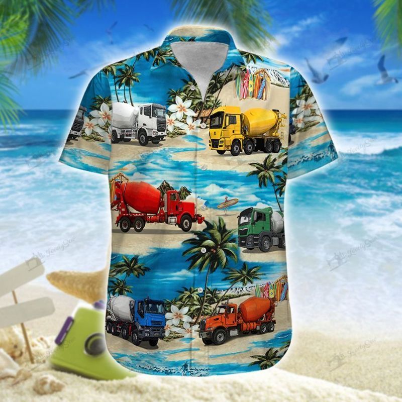 Concrete Mixer Truck Hawaii Shirt Unisex Adult Ha62266