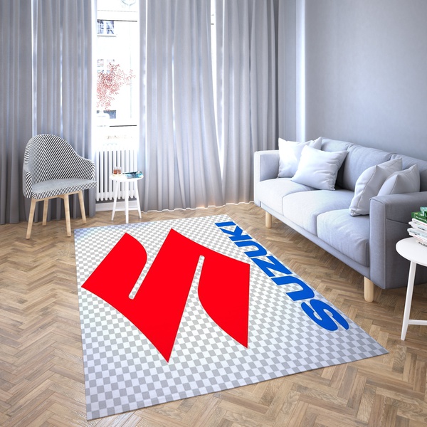 Suzuki Caro Logo Carpet Living Room Area Rug