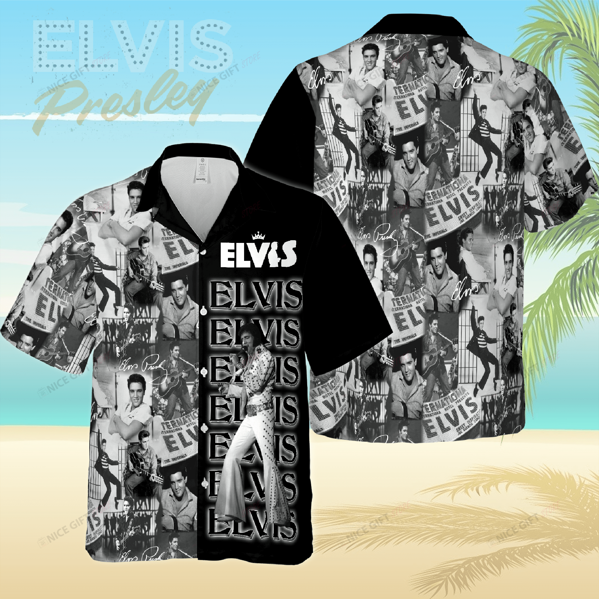 Elvis Presley Hawaiian 3D Shirt 3Hs-X5N6