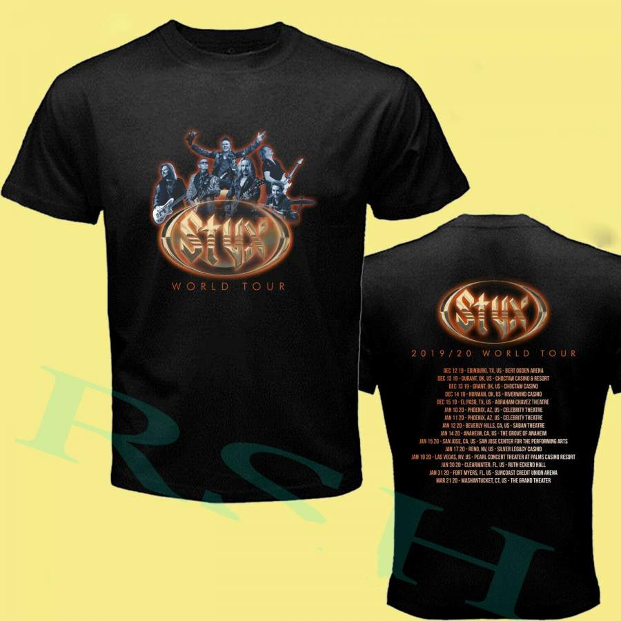 Styx Shirt World Tour 2020 Concert Album T-shirt S-3xl Youth Infants