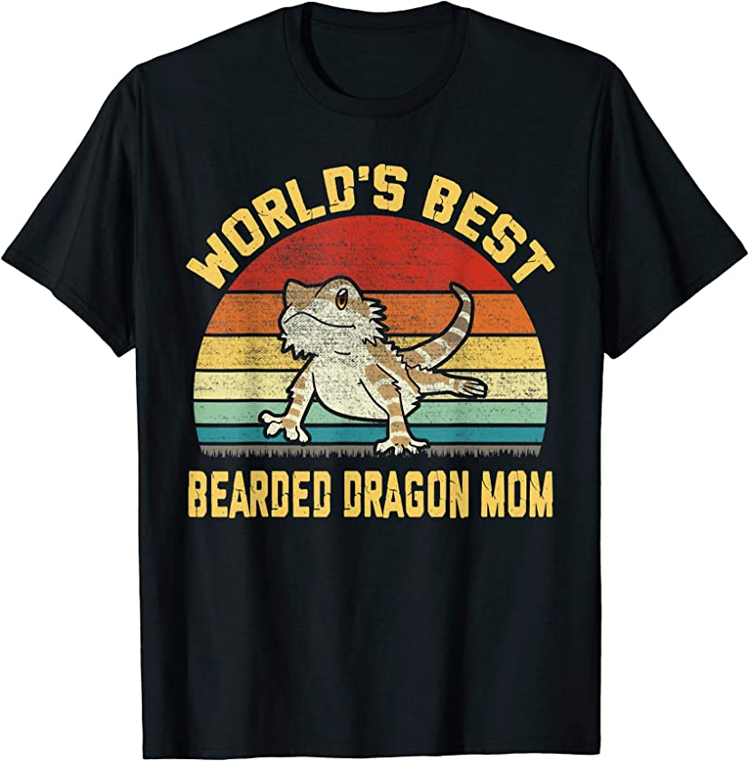 Vintage World’s Best Bearded Dragon Mom T-Shirt