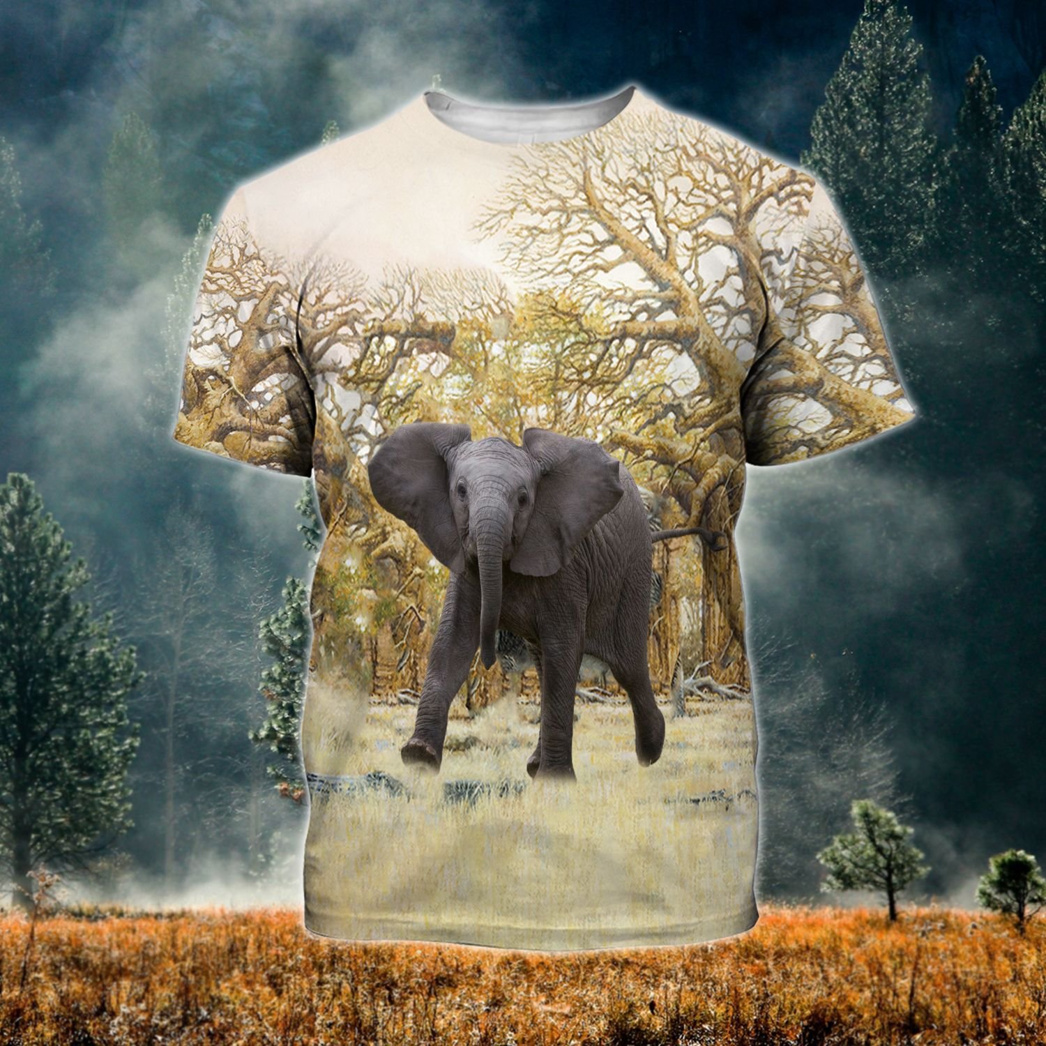 Elephant Ver04 Tthj200721Nby Unisex 3D T-Shirt All Over Print