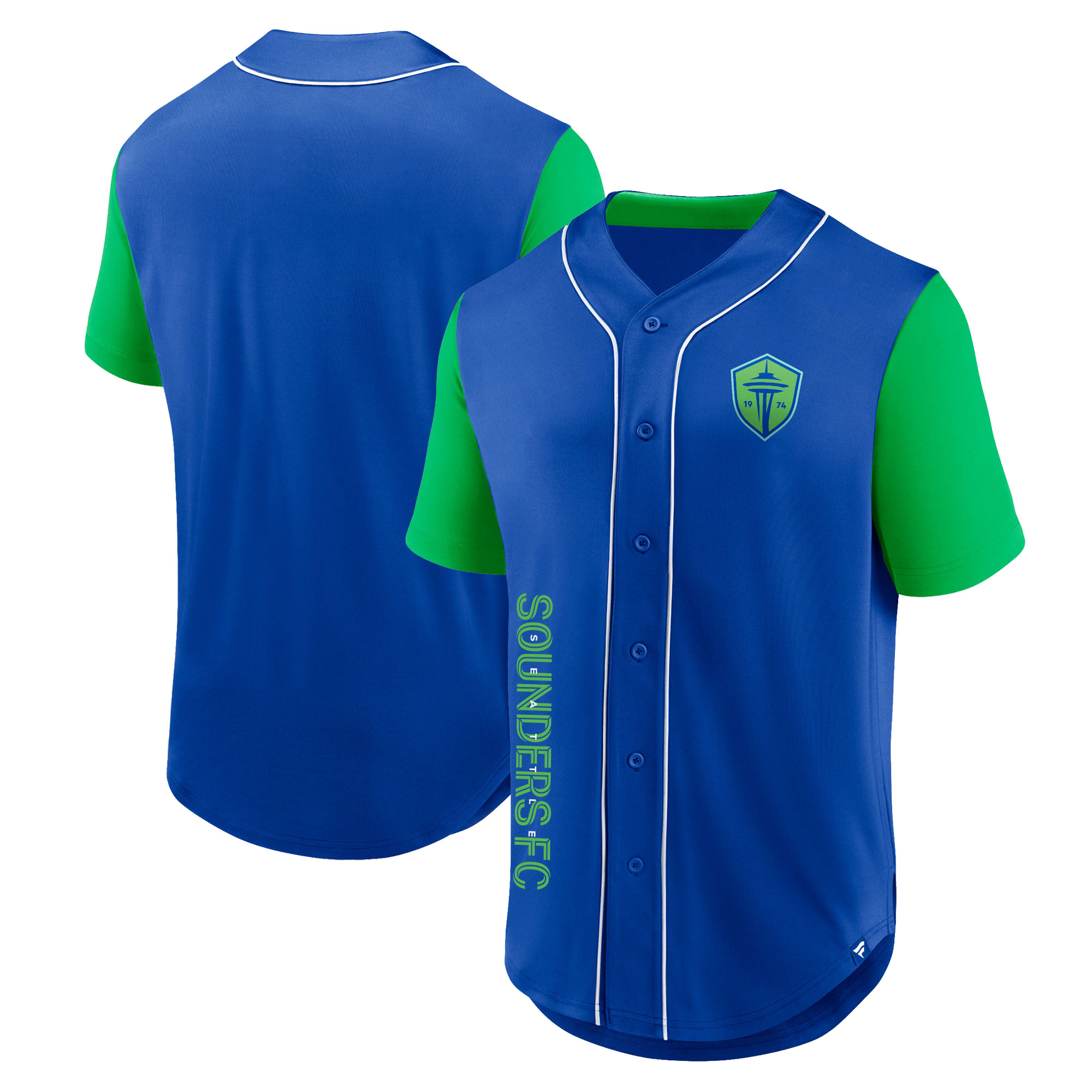 Seattle Sounders FC Branded Balance Fashion Baseball Jersey – Blue