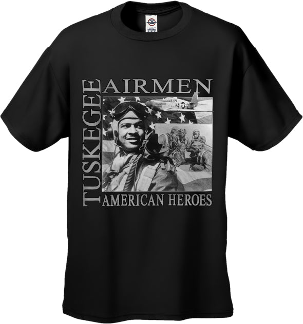 African American Heroes – Tuskegee Airmen Mens T-shirt