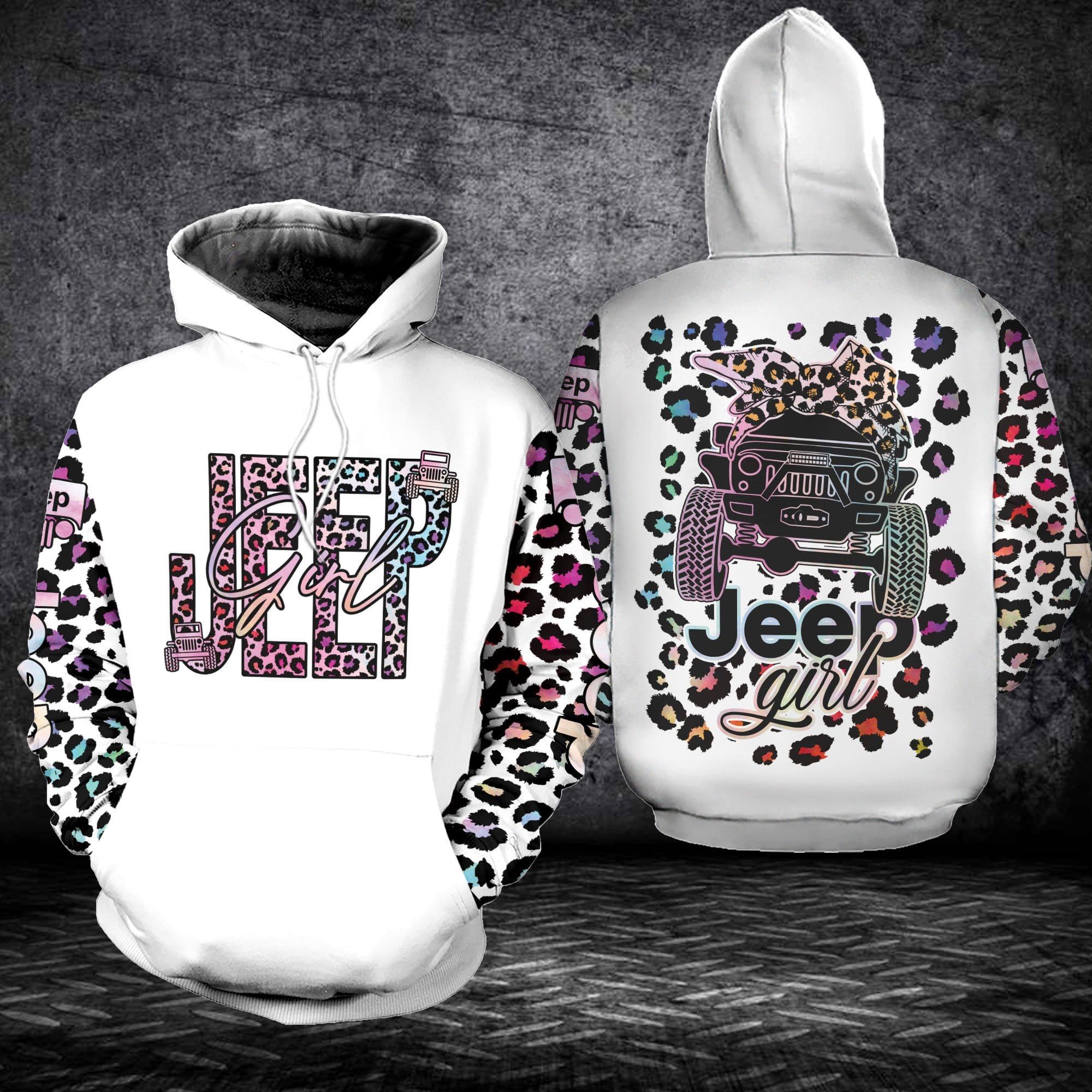 Jp Girl Colorful Leopard Hoodie 3D All Over Print