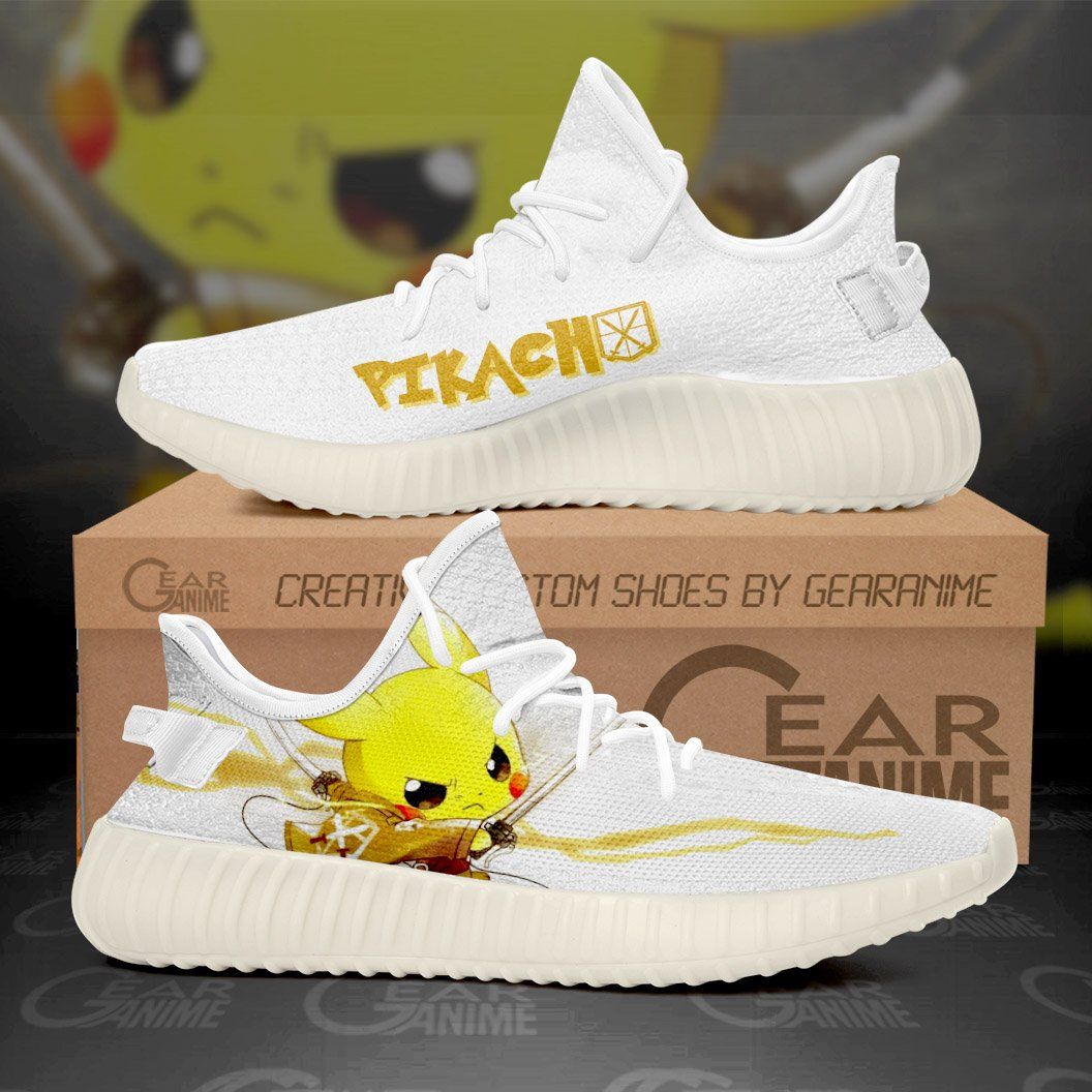 AOT Mashup Pikachu Yeezy Shoes Pokemon Anime Sneakers V11