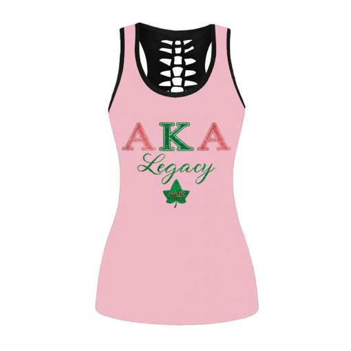 Alpha Kappa Alpha Aka Legacy 1908 Tank-Top And Legging