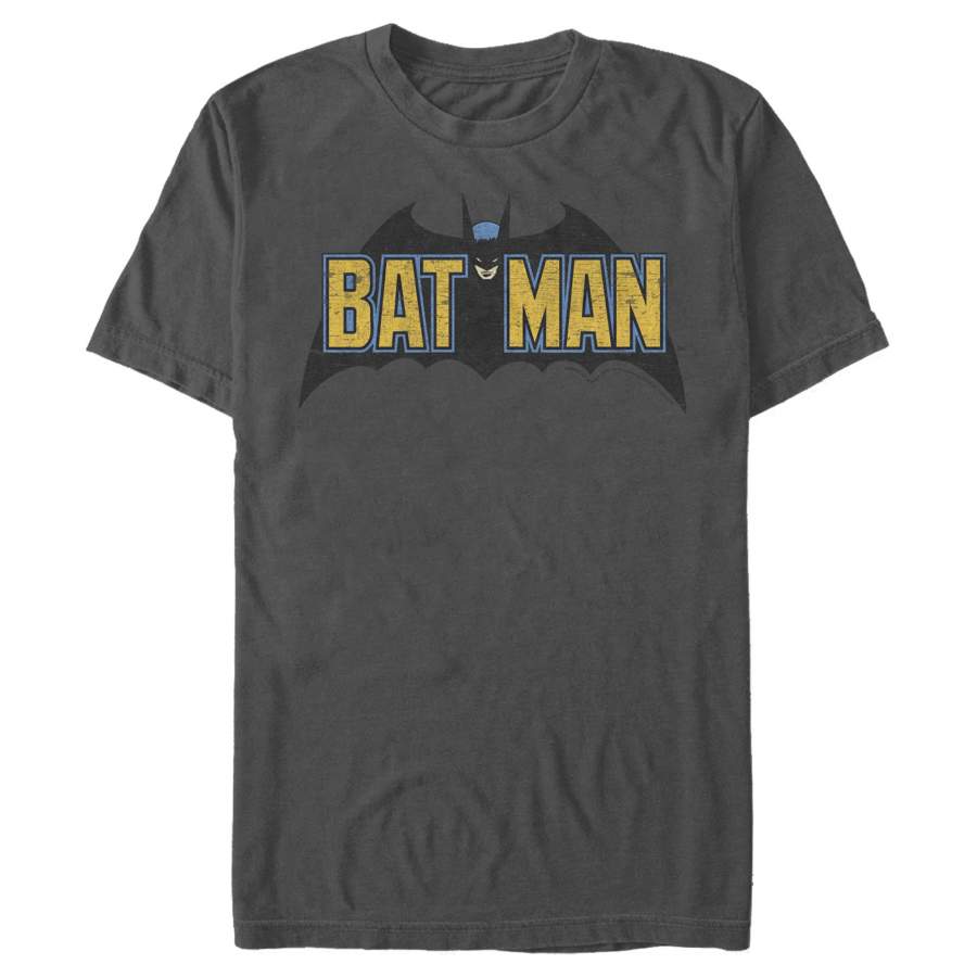 Batman Men’s Caped Crusader Logo  T Shirt