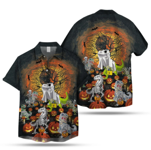 Halloween Dinosaur Hawaii Gift For Day Shirt Ha107848