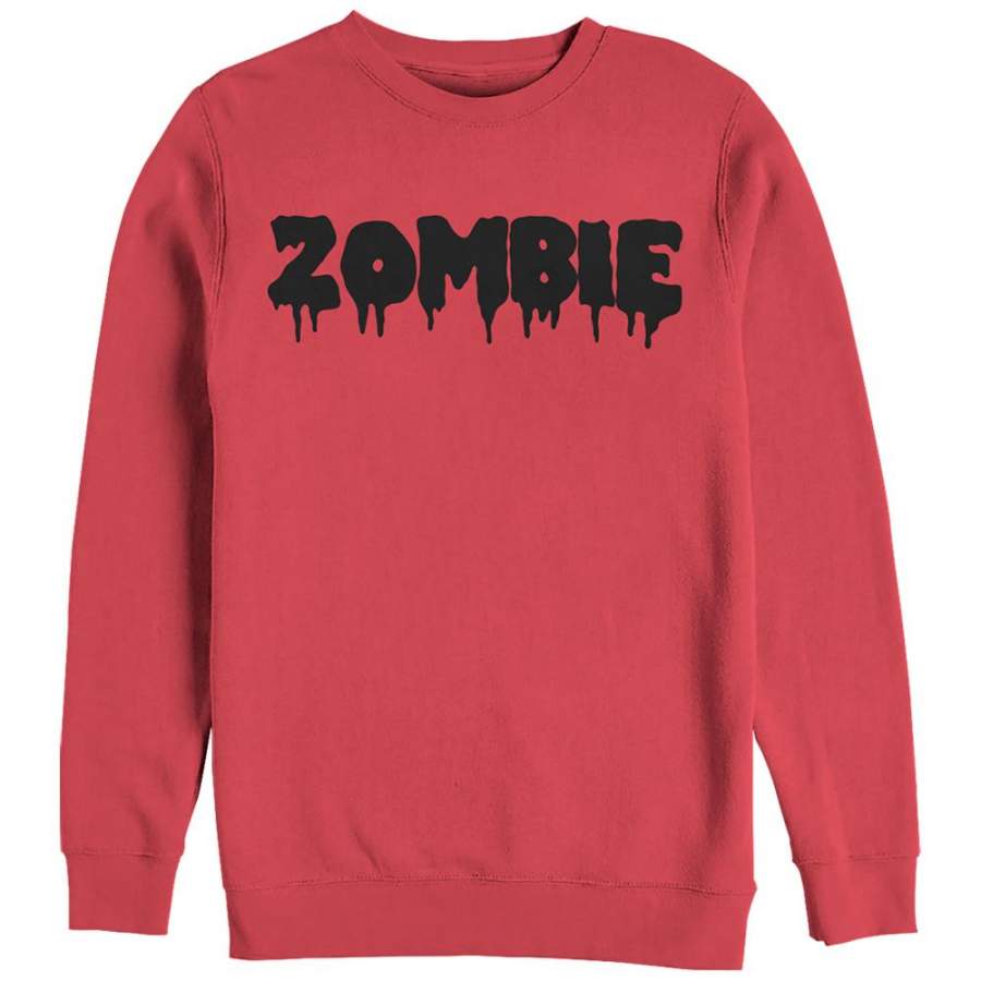 CHIN UP Women’s Halloween Zombie Drip  Sweatshirt Red