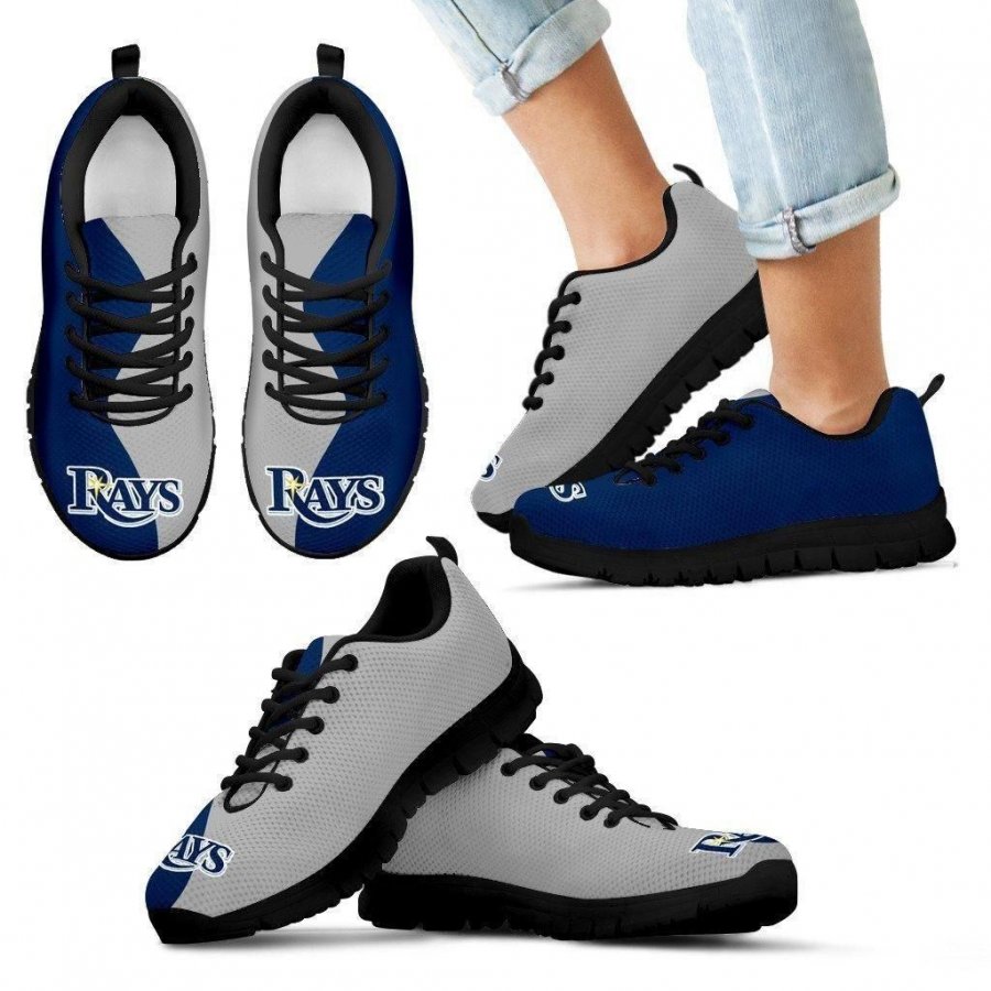 Two Colors Trending Lovely Tampa Bay Rays Sneakers #979