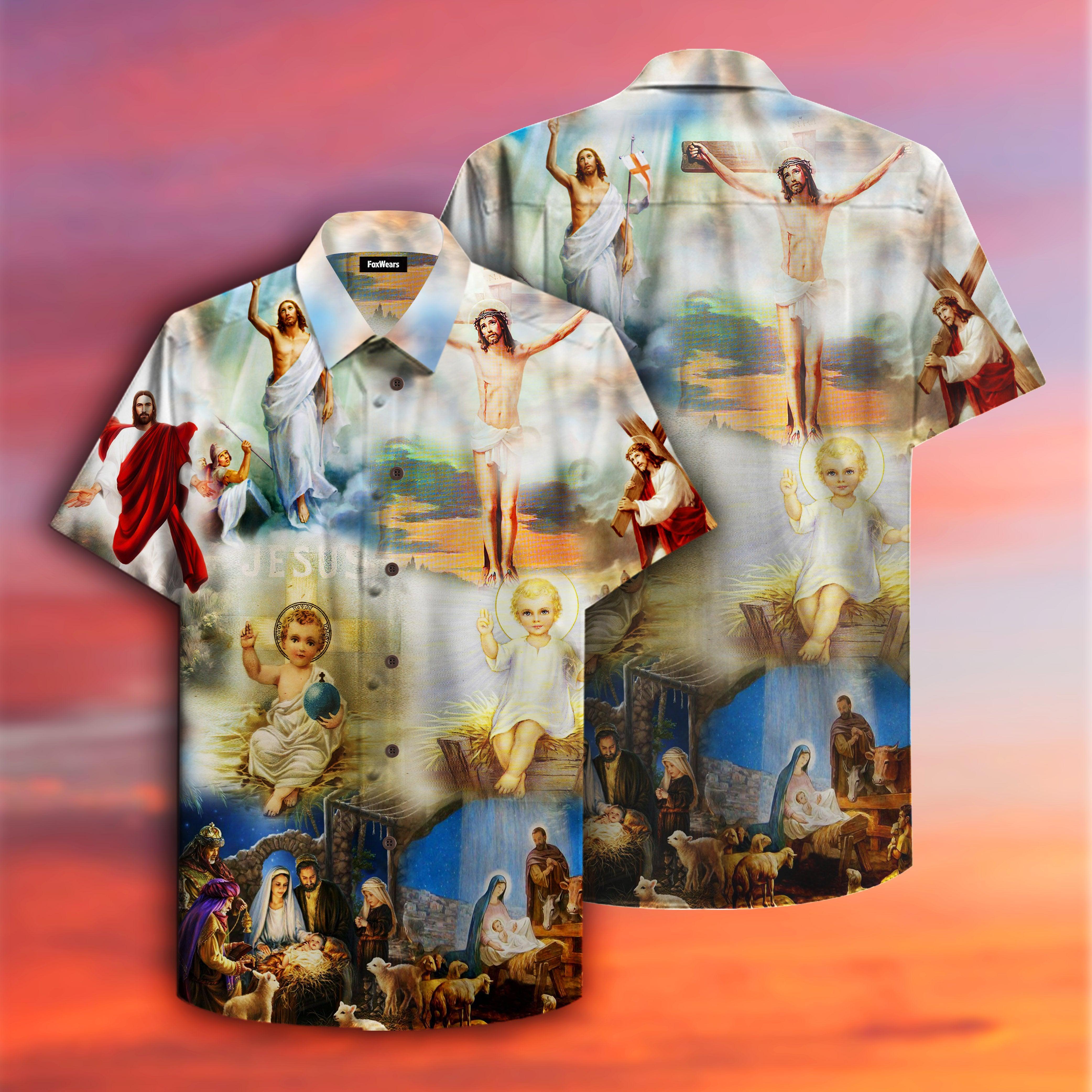 The Born Of Jesus Hawaii Shirt For Men Women Ha9782