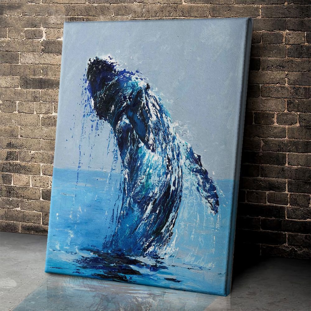 Whale Oil Painting Poster & Canvas