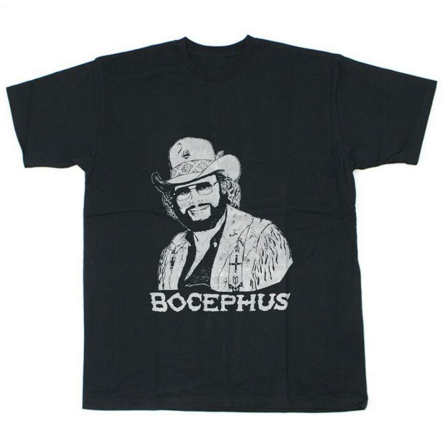 1982 Hank Williams Jr. Bocephus Black T-Shirt