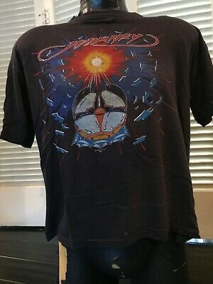 Vintage 1982 Journey Escape Tour Shirt   Steve Perry Hardlin …