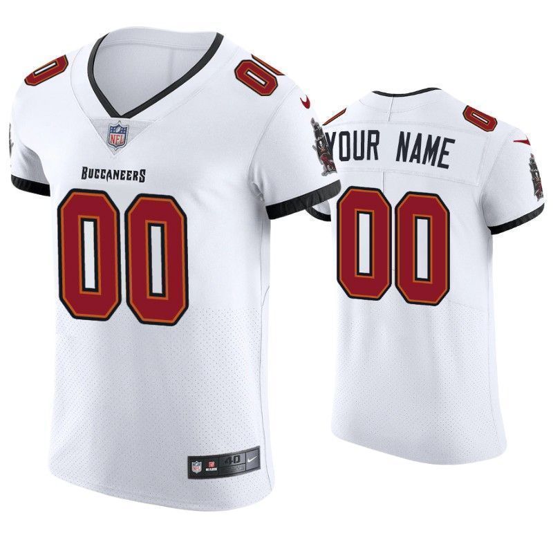 2020 Men’s Tampa Bay Buccaneers Custom Vapor Elite Jersey White