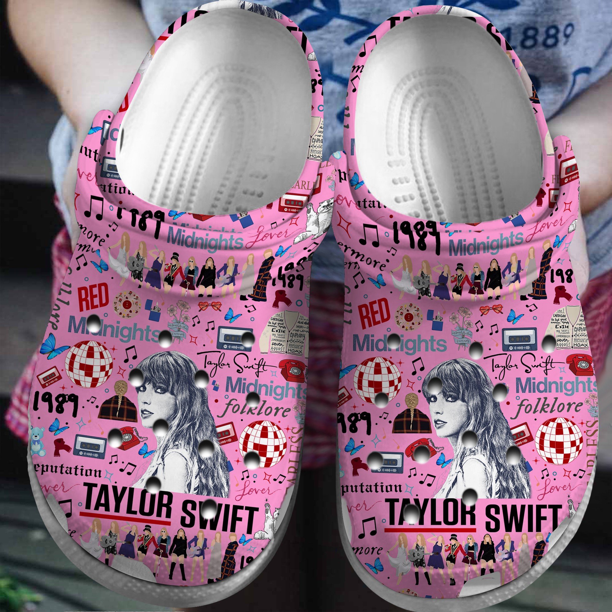 Taylor Swift Music Crocss Crocband Clogs Shoes Comfortable For Men Women And Kids Yawzpvad-3