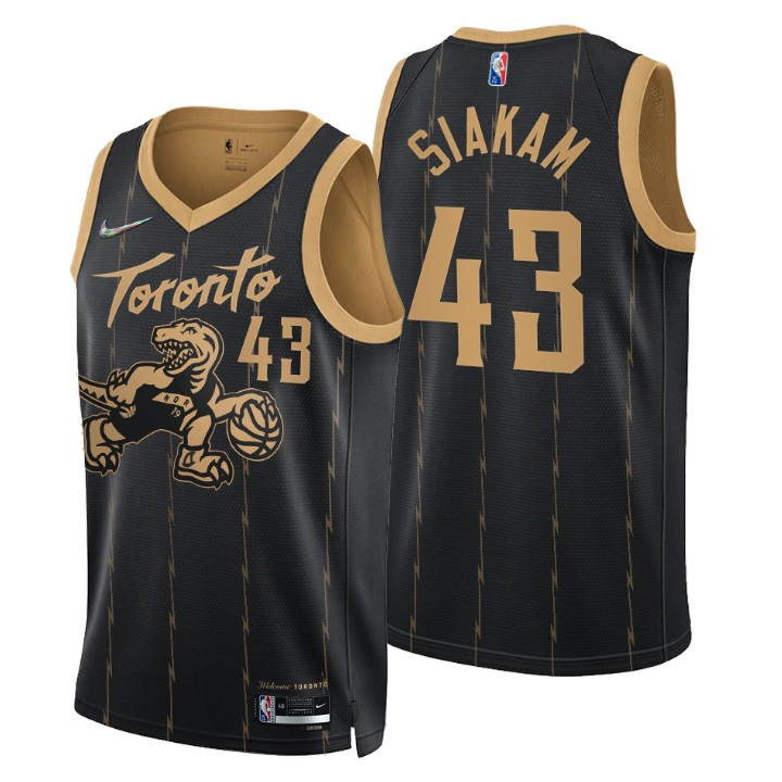 Toronto Raptors Pascal Siakam 43 NBA Basketball Team City Brandedition Black Jersey Gift For Raptors Fans