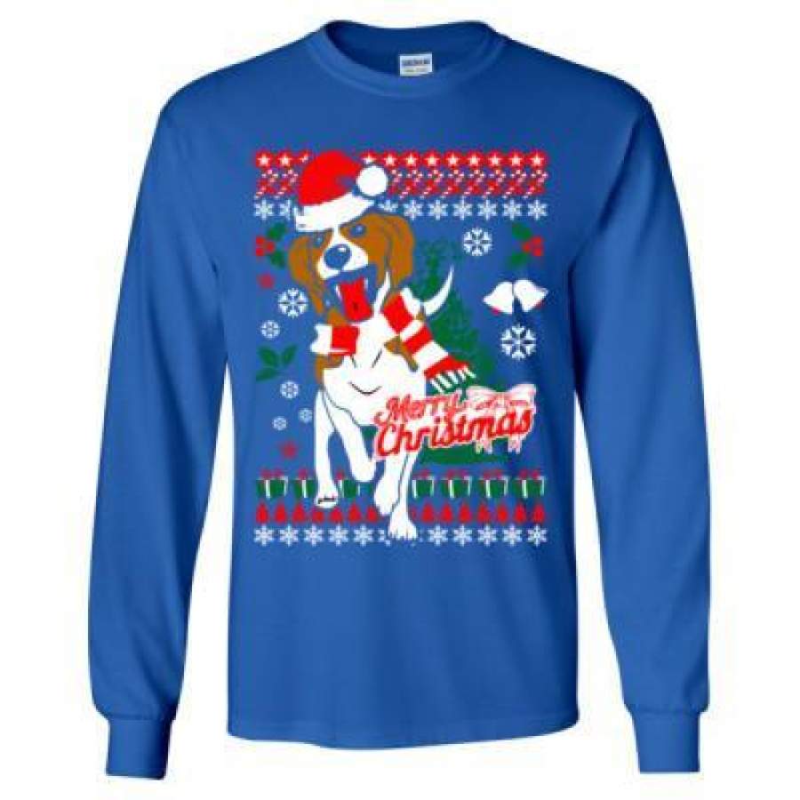 AGR Beagle Dog Ugly Christmas Sweater Holiday Xmas – Long Sleeve T-Shirt