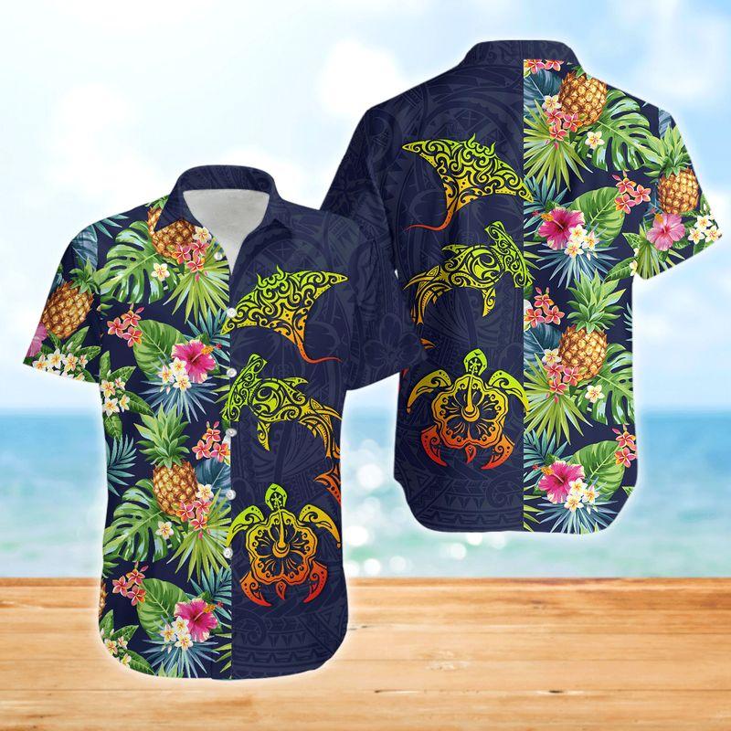 Hawaiian Polynesian Tropical Shirt For Men Women Adult Ha71829