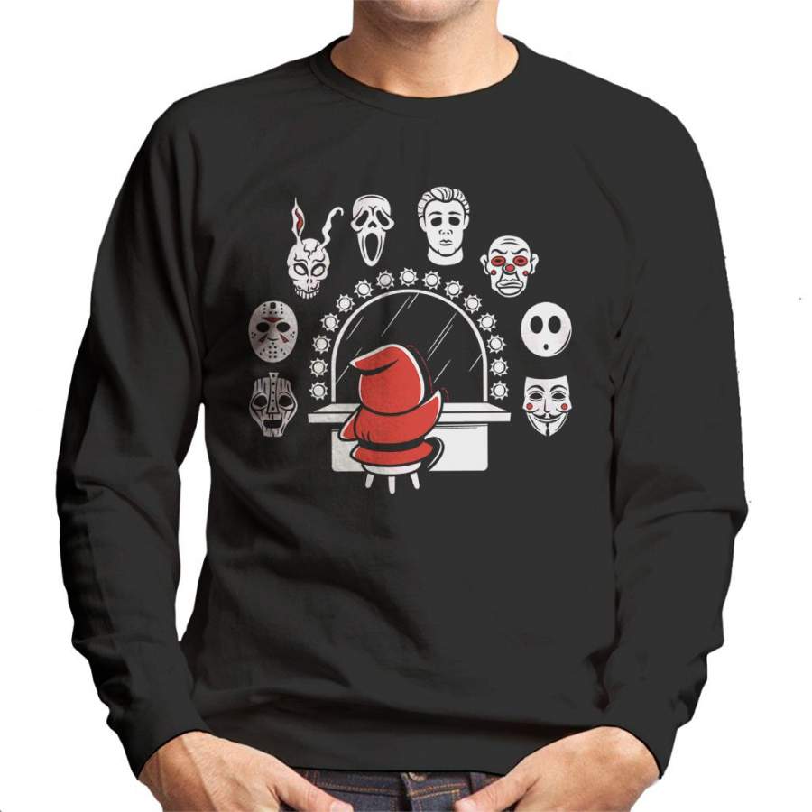 Super Mario Shy Guy Iconic Horror Masks Men’s Sweatshirt