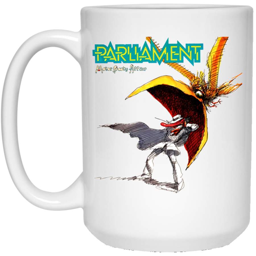 Abover Parliament Motor Booty Affair Printed White Big Mug