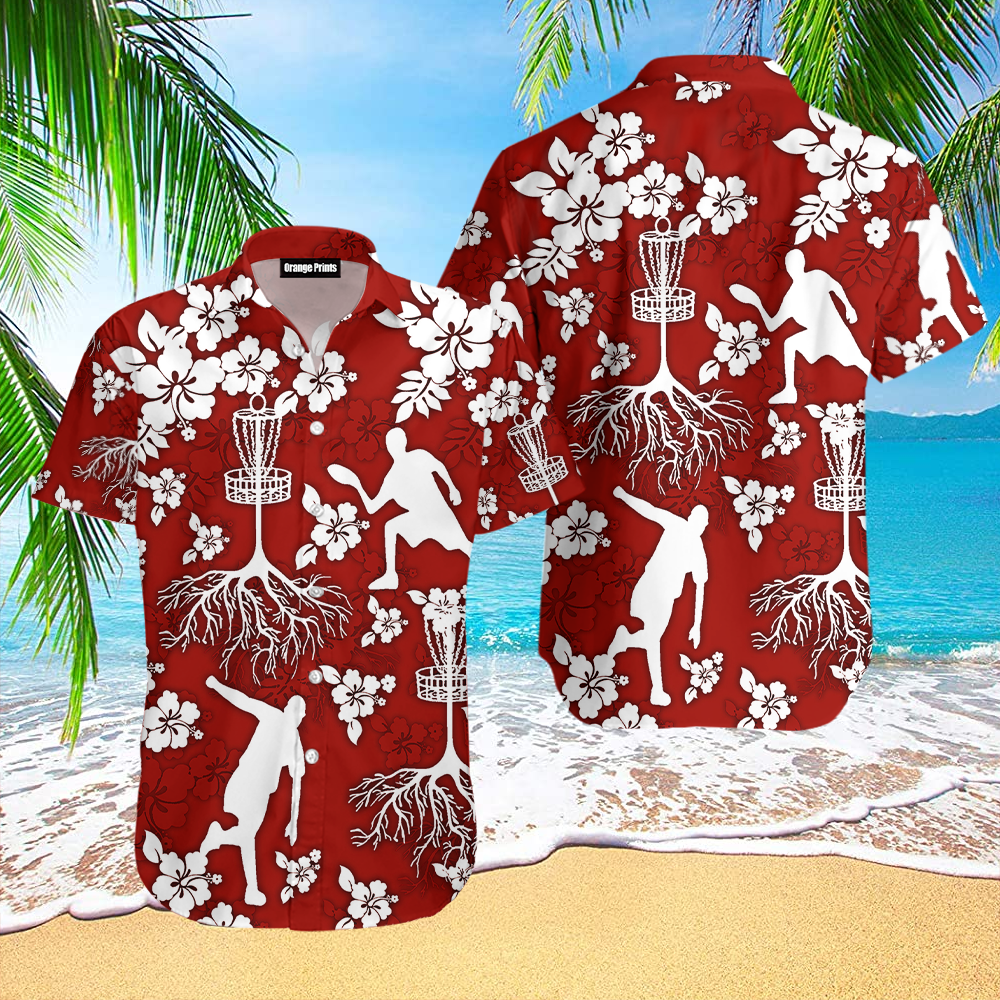 Disc Golf Tree Hibiscus Hawaii Shirt For Men And Women Ha53638