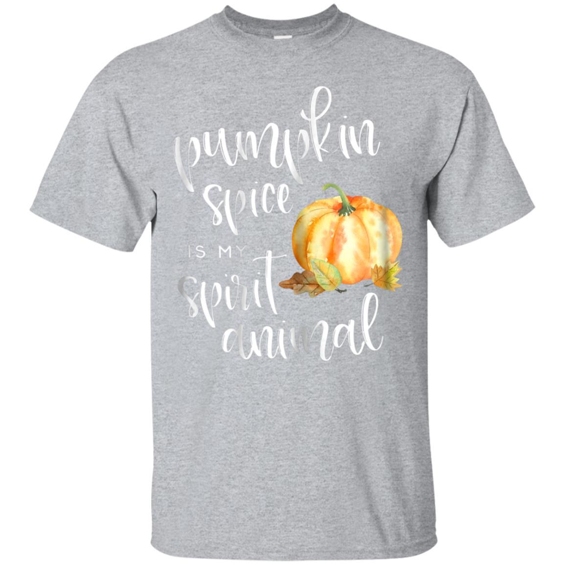 Womens Pumpkin Spice Is My Spirit Animal Shirt Everything Fall Tee