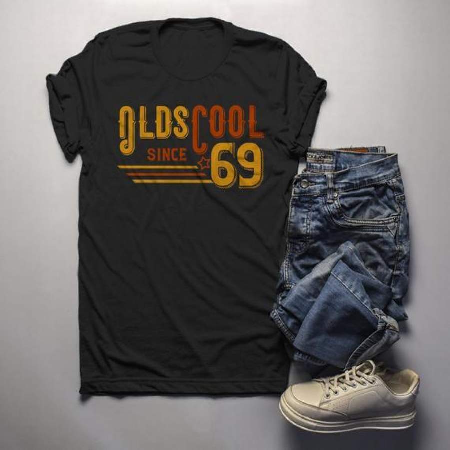 Men’s Vintage T Shirt 1969 Birthday Shirt Olds Cool 50th Birthday Tee Retro Gift Idea Vintage Tee Oldscool Shirts